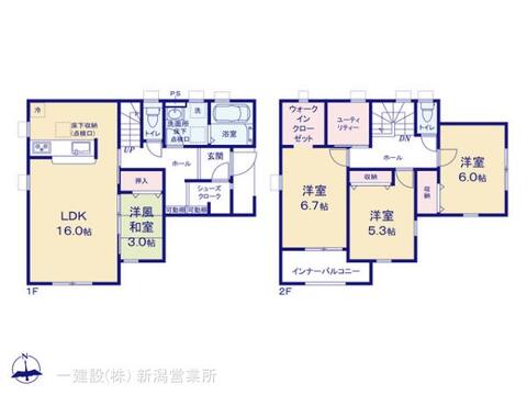 リーブルガーデン江南区袋津第２ 間取り1