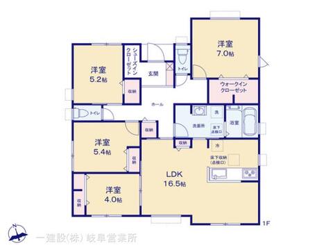 リーブルガーデン安八町第１氷取 間取り3