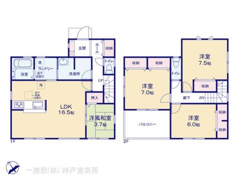 リーブルガーデン淡路市大磯2期 間取り1