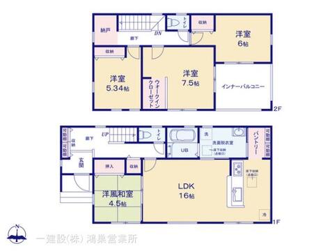 リーブルガーデン吉見町東野第2 間取り1