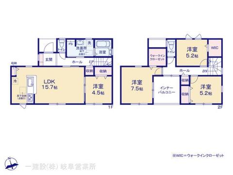 リーブルガーデン岐阜市第2手力町 間取り1