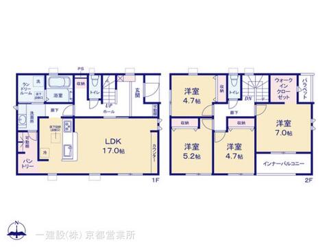 リーブルガーデン上牧町片岡台２丁目第３ 間取り1