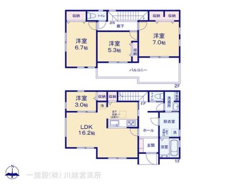 リーブルガーデン川越下小坂 間取り1