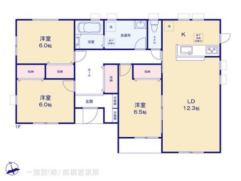 リーブルガーデン伊勢崎市国定町第３ 間取り1