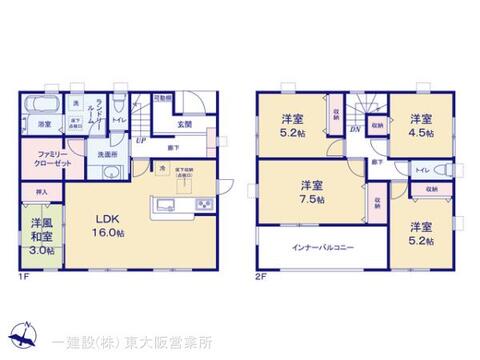 リーブルガーデン香芝市穴虫４期 間取り1
