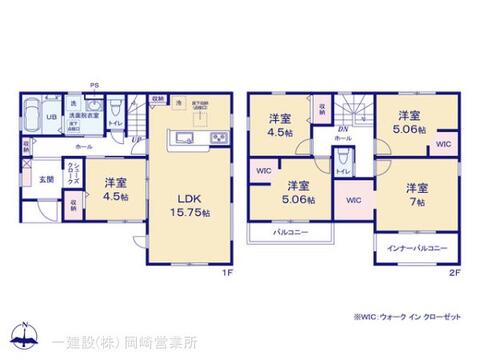 リーブルガーデン西尾第77巨海町 間取り1