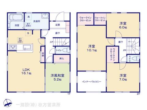 リーブルガーデン東大阪市東石切町５丁目 間取り1
