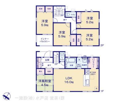 リーブルガーデン鹿嶋市緑ヶ丘第４ 間取り1