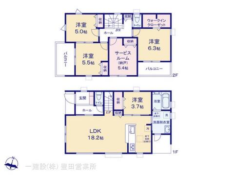 リーブルガーデン瀬戸市西寺山町第２ 間取り3