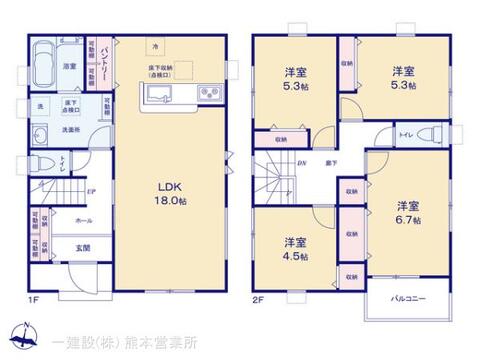リーブルガーデン南区御幸笛田第六 間取り1