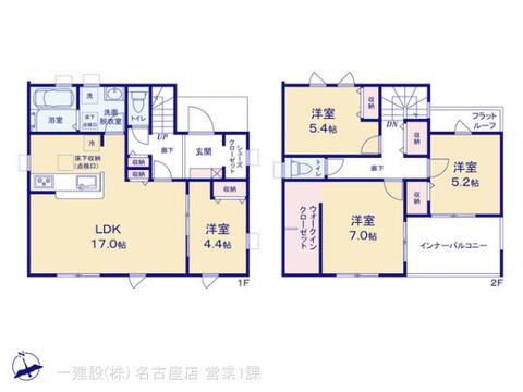 リーブルガーデン小牧市久保一色南 間取り7