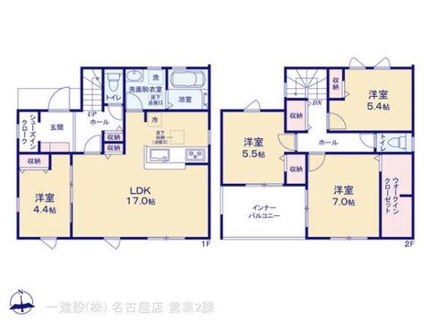 リーブルガーデン尾張旭市東印場町 間取り1