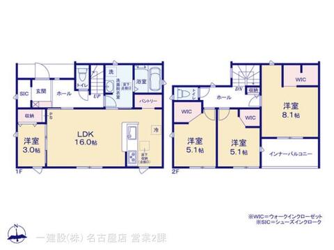 リーブルガーデン尾張旭市東印場町 間取り9