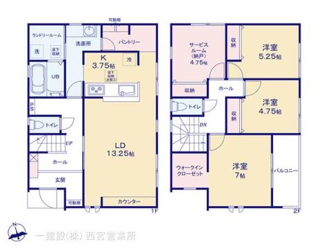 リーブルガーデン富田林市錦織北２丁目２期 間取り3