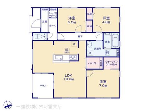 リーブルガーデン古河駒羽根第８ 間取り1