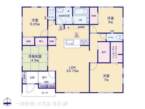 リーブルガーデン加須市多門寺 間取り7