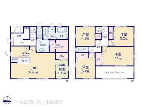 リーブルガーデン天理市田町８期 間取り1