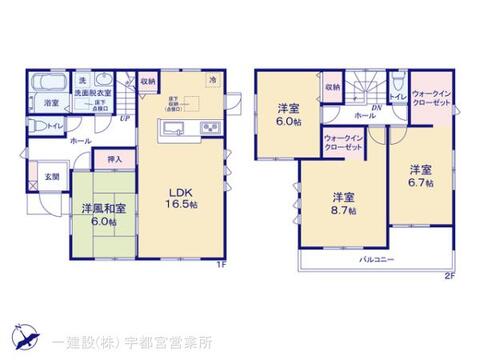 リーブルガーデン下野烏ケ森 間取り1