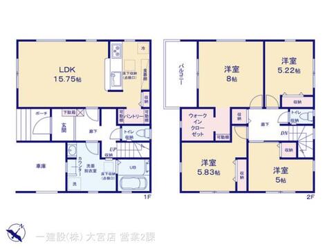 リーブルガーデン岩槻区東岩槻 間取り1