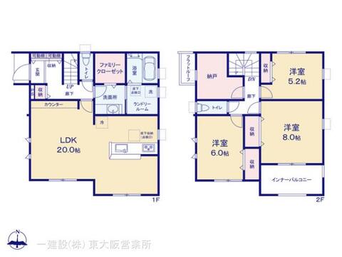 リーブルガーデン橿原市城殿町７期 間取り3