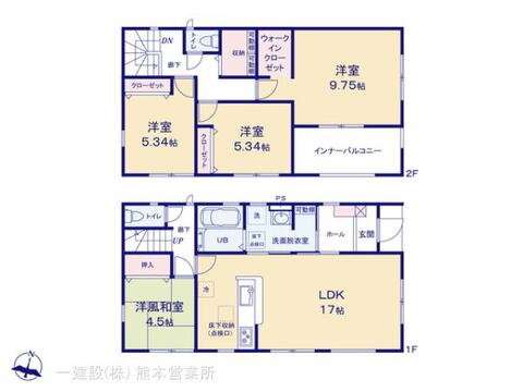 リーブルガーデン合志市野々島 間取り1