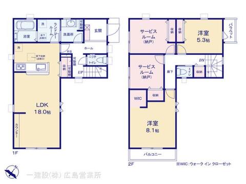リーブルガーデン岩国市今津町３丁目２期 間取り1