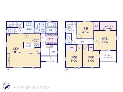 リーブルガーデン長浜市平方町８期 間取り1