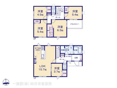リーブルガーデン四日市市楠町南五味塚第２ 間取り1