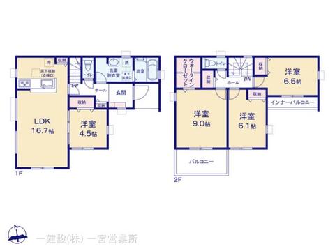 リーブルガーデン一宮市萩原町第１９ 間取り1