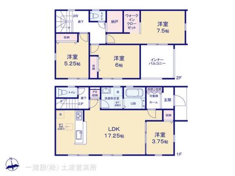 リーブルガーデン第１美浦村土屋 間取り1