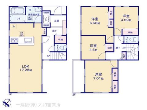 リーブルガーデン大和市福田 間取り1