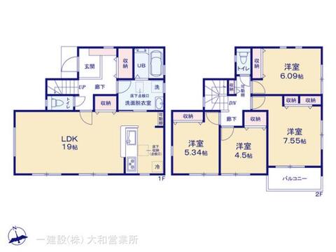リーブルガーデン大和市福田 間取り5