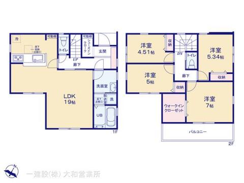 リーブルガーデン大和市福田 間取り7