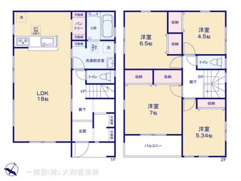 リーブルガーデン大和市福田 間取り9