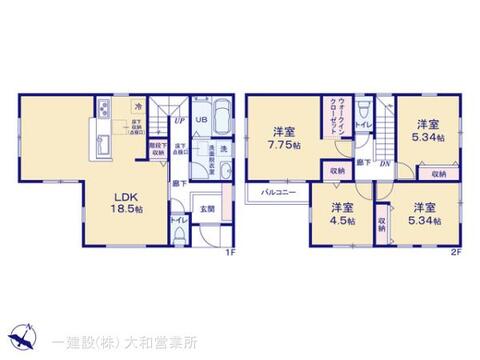 リーブルガーデン大和市福田 間取り11
