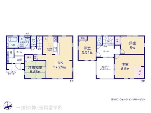 リーブルガーデン紫波中島 間取り3