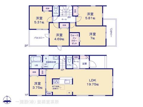 リーブルガーデン豊橋市芦原町58-2期 間取り5