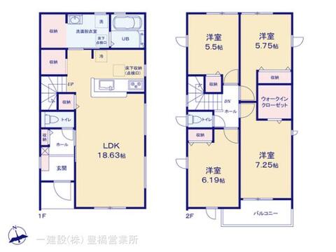 リーブルガーデン豊川市諏訪西町５９期 間取り1