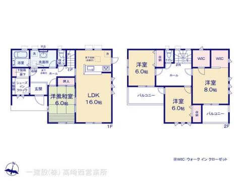 リーブルガーデン第２前橋女屋 間取り1