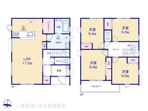 リーブルガーデン美濃加茂市本郷町6丁目 間取り1
