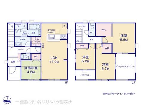 リーブルガーデン岩沼市早股第4 間取り1