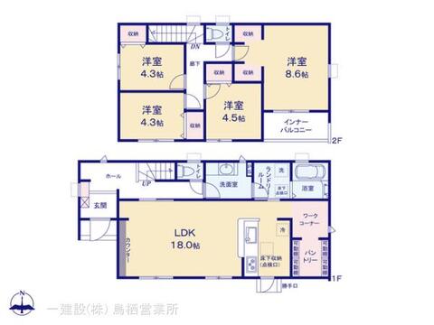 リーブルガーデン柳川市三橋町第五 間取り1