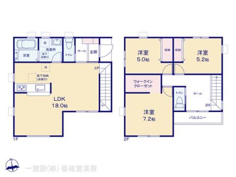 リーブルガーデン西区野方5丁目 間取り1