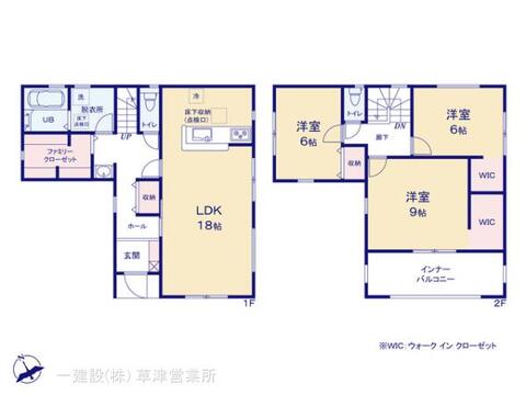 リーブルガーデン野洲市冨波甲３期 間取り3