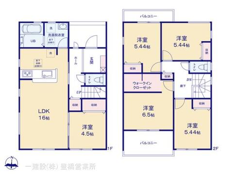リーブルガーデン豊橋市馬見塚町59期 間取り5