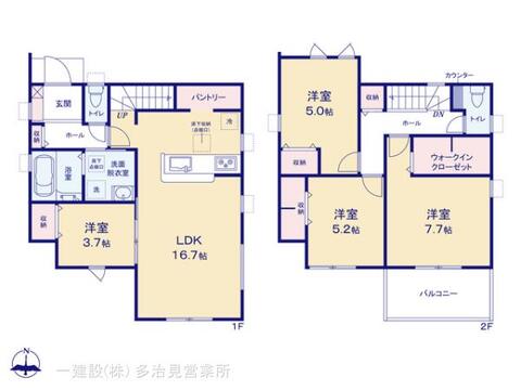 リーブルガーデン北区西味鋺 間取り1