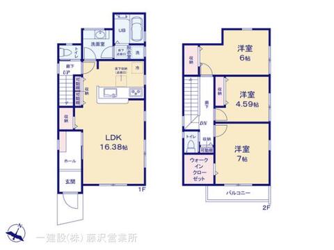 リーブルガーデン藤沢市善行６丁目 間取り1