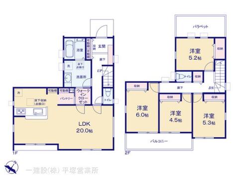 リーブルガーデン茅ヶ崎市堤 間取り1