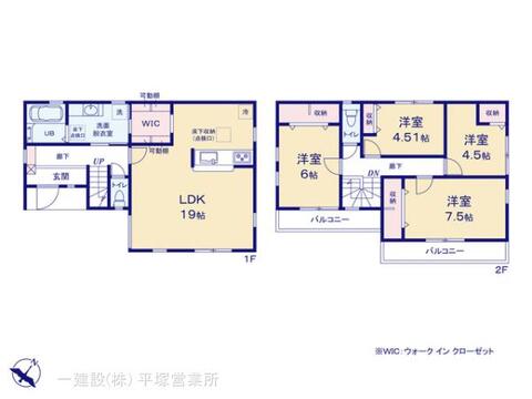 リーブルガーデン伊勢原市岡崎 間取り1