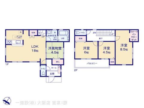リーブルガーデン河内長野市古野町　第２期 間取り1